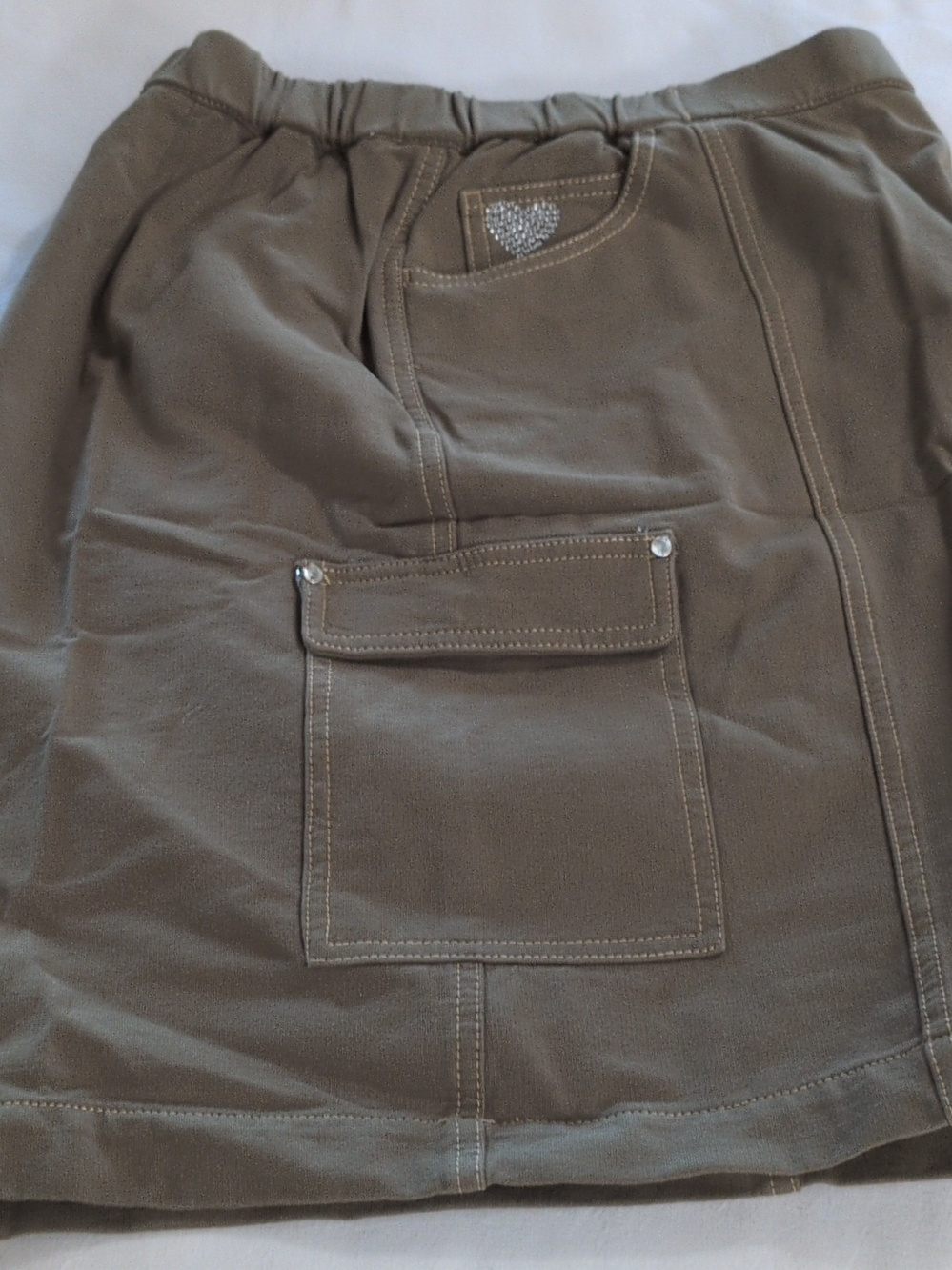 Women's Cargo Skort with Pocket Flap in Olive